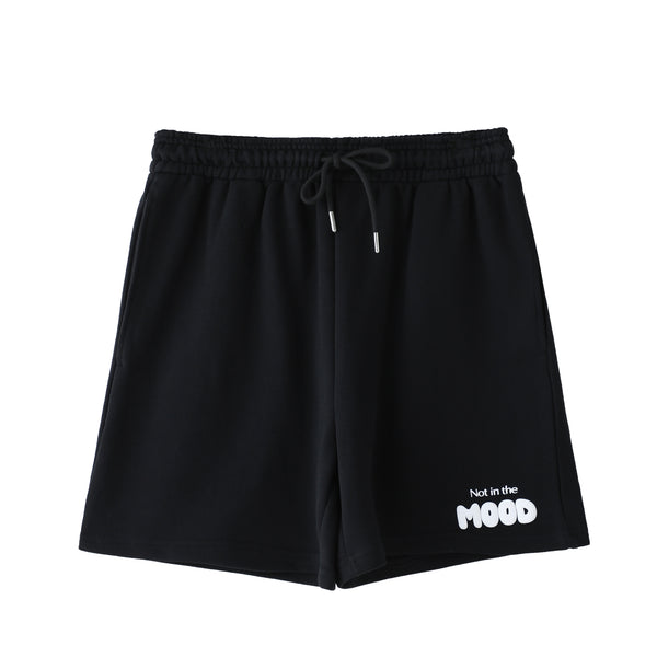 'Not in the mood' Black Shorts