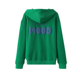 'Not in the mood' Green Hoodie